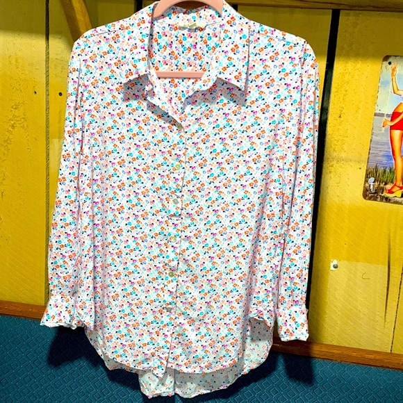 Jane and Delancey Button Front Blouse - Picture 1 of 8